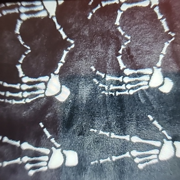 NWT BETSEY JOHNSON SKELTON HEART HANDS THROW THROW/ 2025 RELEASE 💀🖤☠️🖤 - Picture 4 of 8